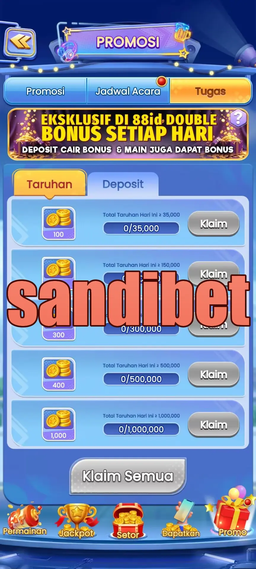 sandibet Masuk